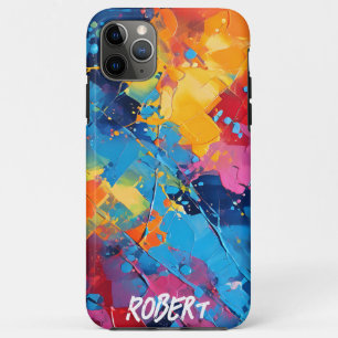 Funda Para iPhone 11 Pro Max Paint Splatters Resumen Arte