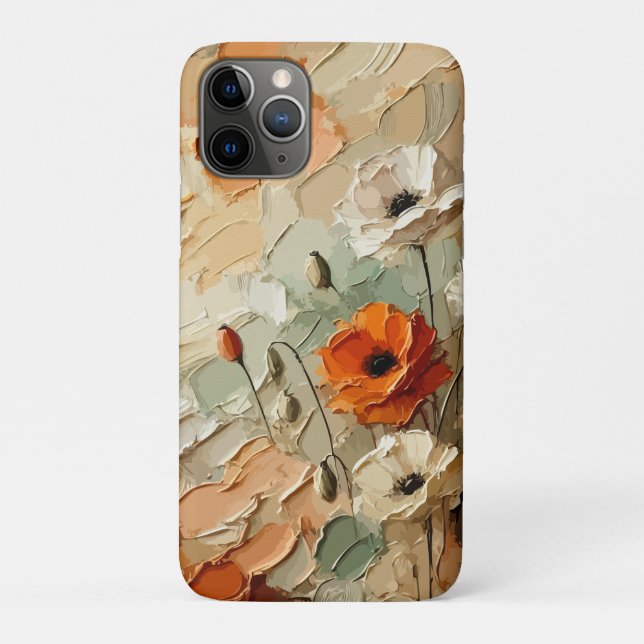 Funda De Case-Mate Para iPhone Painterly Bloomscape (Reverso)