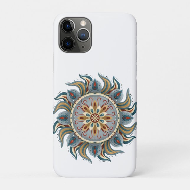 Funda De Case-Mate Para iPhone Painterly Mandala (Reverso)