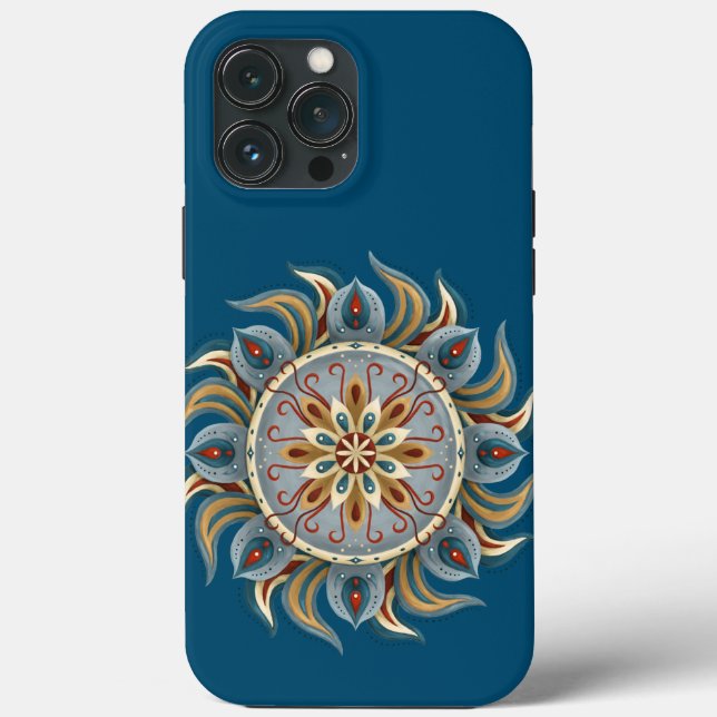 Funda De Case-Mate Para iPhone Painterly Mandala (Reverso )