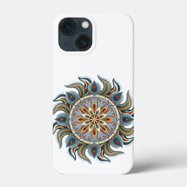Funda De Case-Mate Para iPhone Painterly Mandala (Reverso )