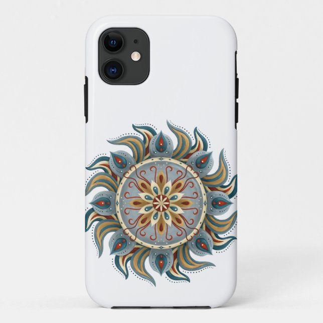 Funda De Case-Mate Para iPhone Painterly Mandala (Reverso)