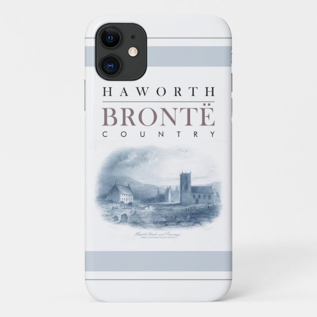 Funda De Case-Mate Para iPhone País Bronte con Iglesia Haworth y Parsonage (Reverso)