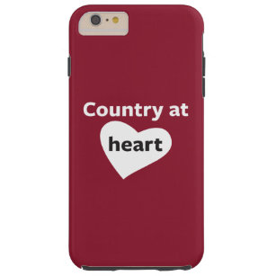 Funda Resistente Para iPhone 6 Plus País en el corazón