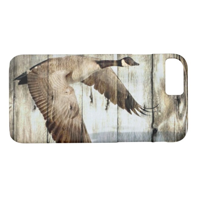 Funda De Case-Mate Para iPhone País occidental de madera del granero rústico que (Reverso (horizontal))
