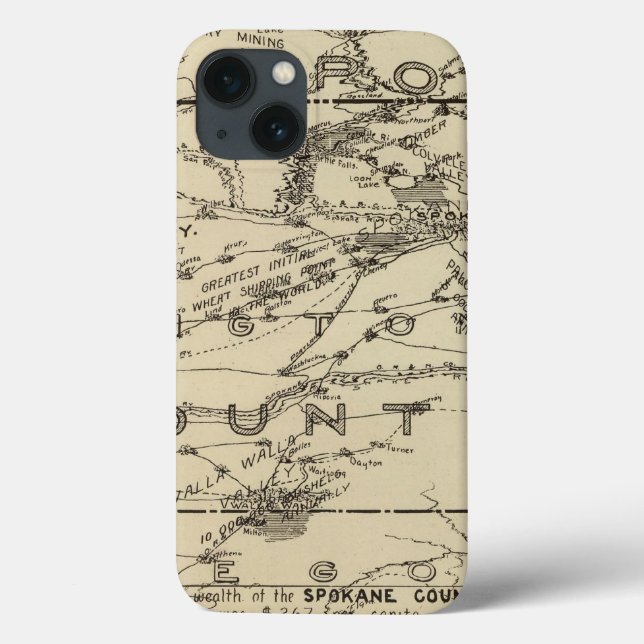 Funda De Case-Mate Para iPhone País Spokane (Reverso)