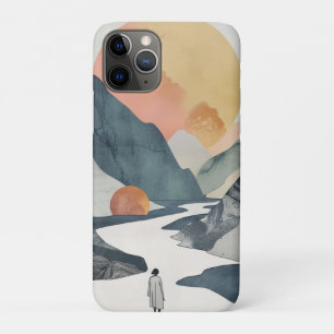 Funda Para iPhone 11 Pro Paisaje abstracto de Boho (2)