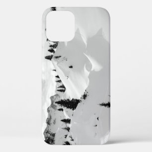 Funda Para iPhone 12 Paisaje alpino: Montañas nevadas de árboles frutal