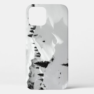 Funda Para iPhone 12 Paisaje alpino: Montañas nevadas de árboles frutal