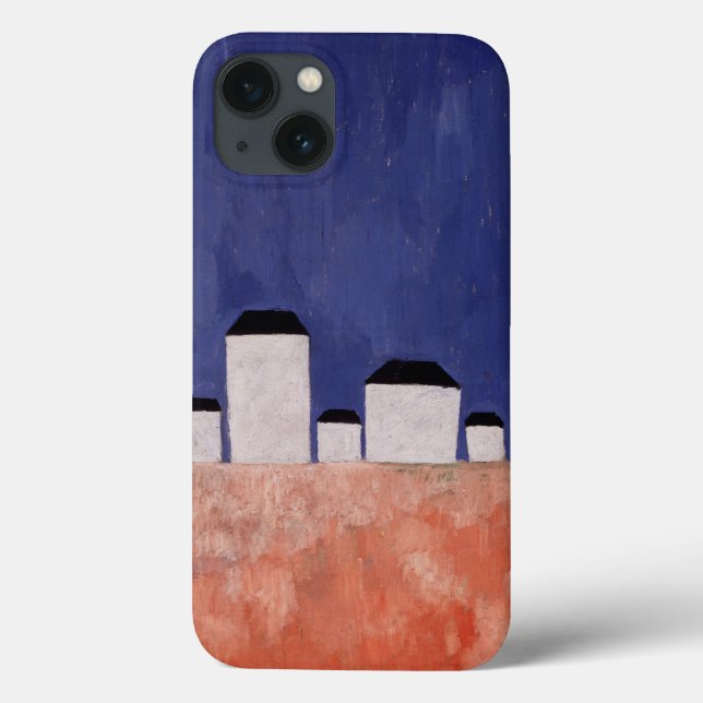 Funda De Case-Mate Para iPhone Paisaje con cinco casas, c.1932 (Reverso)