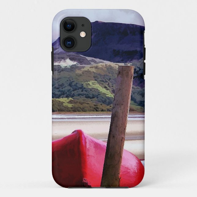 FUNDA DE Case-Mate PARA iPhone PAISAJE DE BOTE Y MONTAÑA (Reverso)
