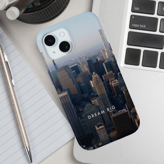 Funda De Case-Mate Para iPhone Paisaje de Dream Big City Motivation (Available for multiple types of phones, iPhone, Android, etc.)