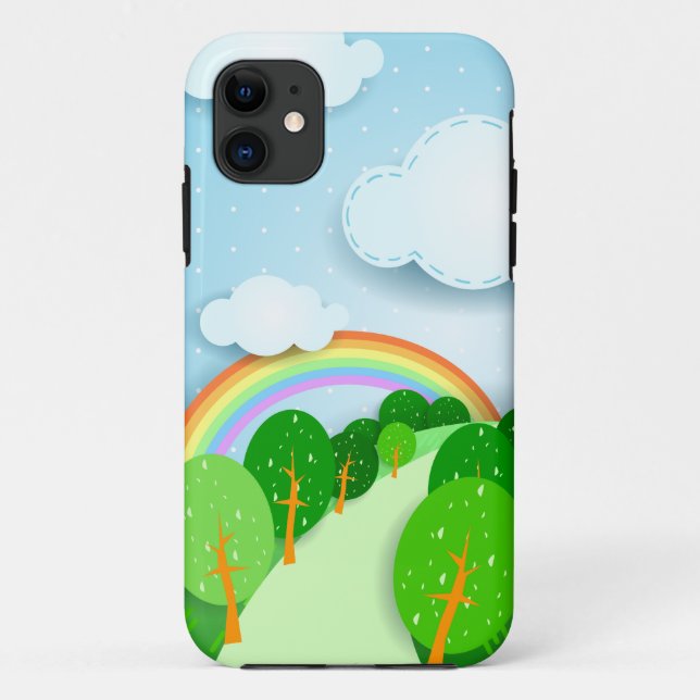 Funda De Case-Mate Para iPhone paisaje de fantasía, estuche para iPhone (Reverso)