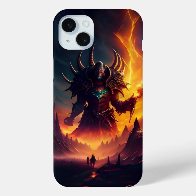 Funda De Case-Mate Para iPhone Paisaje de Fuego y Azufre 2 (Reverso )