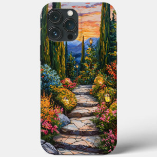 Funda Para iPhone 13 Pro Max paisaje de jardín