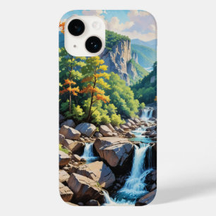 Funda Para iPhone 14 De Case-Mate Paisaje de la cascada de Serene Mountain