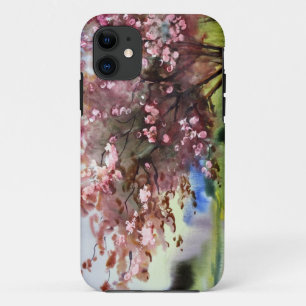 Funda Para iPhone 11 Paisaje de la pintura de la acuarela