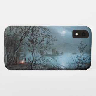 FUNDA PARA iPhone XR PAISAJE DE NOCTURNA ROMÁNTICA EN AZUL