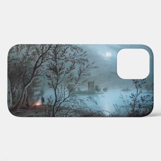 FUNDA DE Case-Mate PARA iPhone PAISAJE DE NOCTURNA ROMÁNTICA EN AZUL (Reverso (Horizontal))