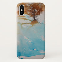 Paisaje de pintura abstracta de árbol