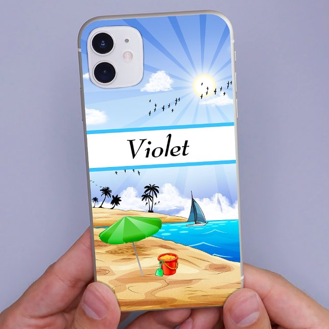 Funda De Case-Mate Para iPhone Paisaje de Playa Soleada Personalizado (Subido por el creador)
