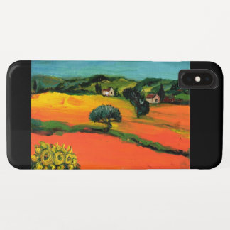 FUNDA PARA iPhone XS MAX PAISAJE DE TOSCANA CON SIMPATIZANTES