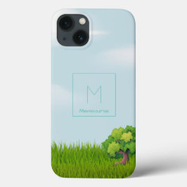 Funda Para iPhone 13 Paisaje de vegetación natural moderno