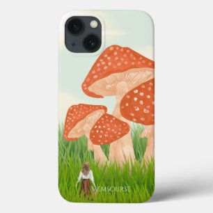 Funda Para iPhone 13 Paisaje de vegetación natural Mushroom Moderno