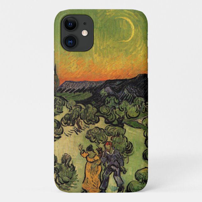 Funda De Case-Mate Para iPhone Paisaje de Vincent Van Gogh Moonlit (Reverso)