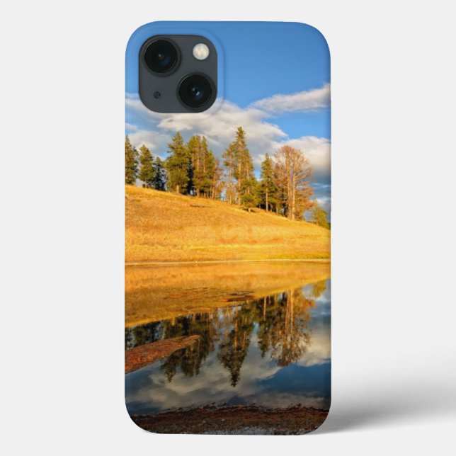 Funda De Case-Mate Para iPhone Paisaje de Yellowstone (Reverso)