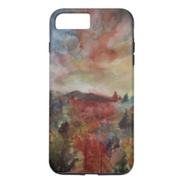 Funda Para iPhone 8 Plus/7 Plus Paisaje del Día de Otoño para iPhone / iPad estuch