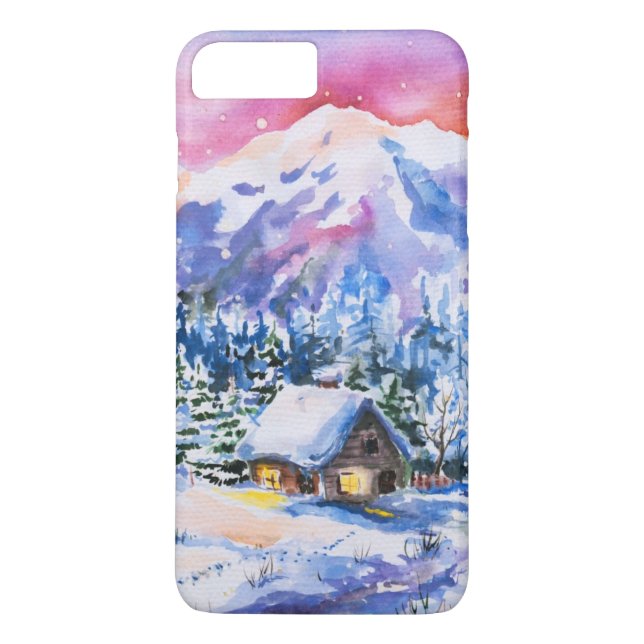 Funda De Case-Mate Para iPhone Paisaje del invierno (Reverso)