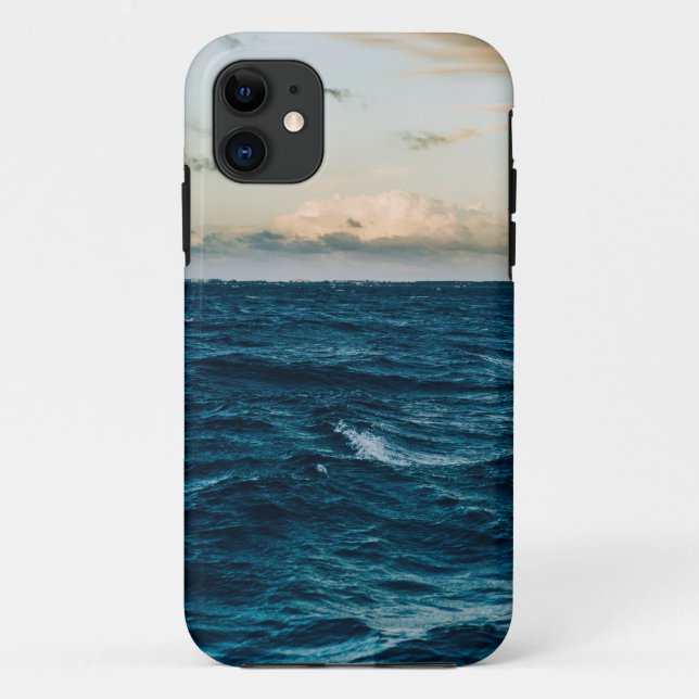 Funda De Case-Mate Para iPhone Paisaje del mar de bonito (Reverso)