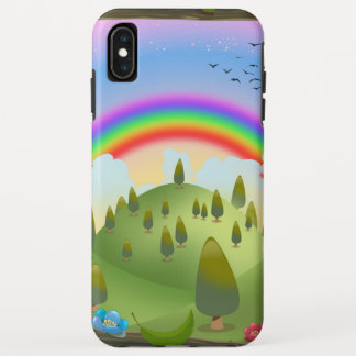 Funda Para iPhone XS Max Paisaje Feliz Arcoíris