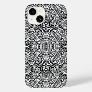 Funda Para iPhone 14 De Case-Mate Paisaje floral blanco y negro