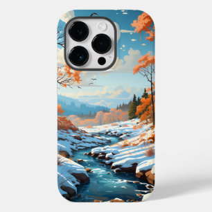 Funda Para iPhone 14 Pro De Case-Mate Paisaje forestal en temporada de invierno