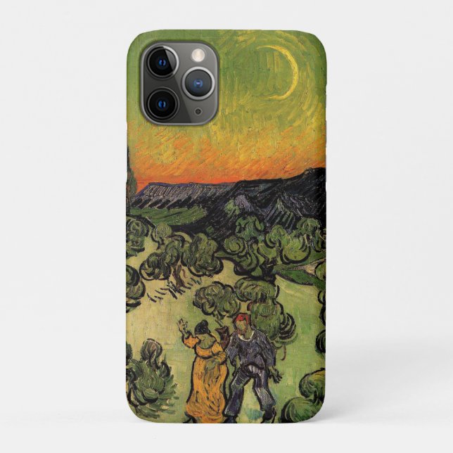 Funda De Case-Mate Para iPhone Paisaje iluminado por la luna Vincent Van Gogh (Reverso)