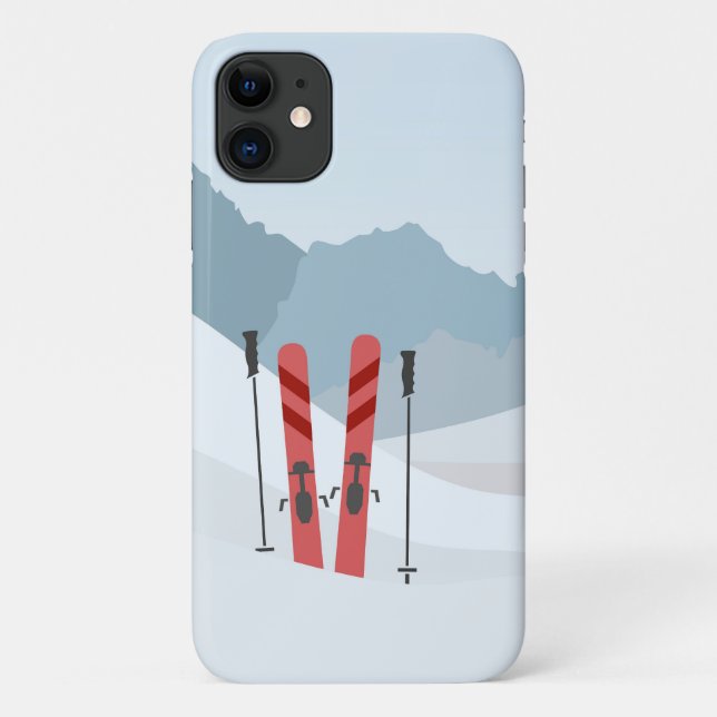 Funda De Case-Mate Para iPhone Paisaje invernal (Reverso)