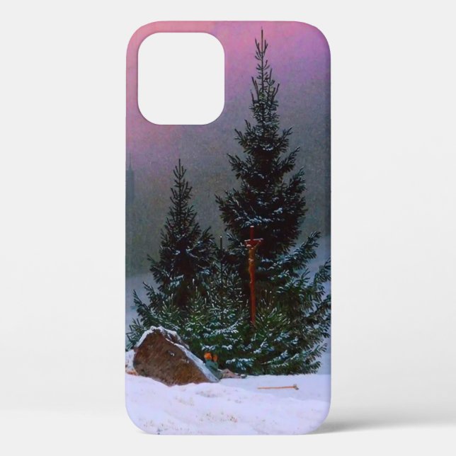 Funda De Case-Mate Para iPhone Paisaje invernal Caspar David Friedrich (Reverso )