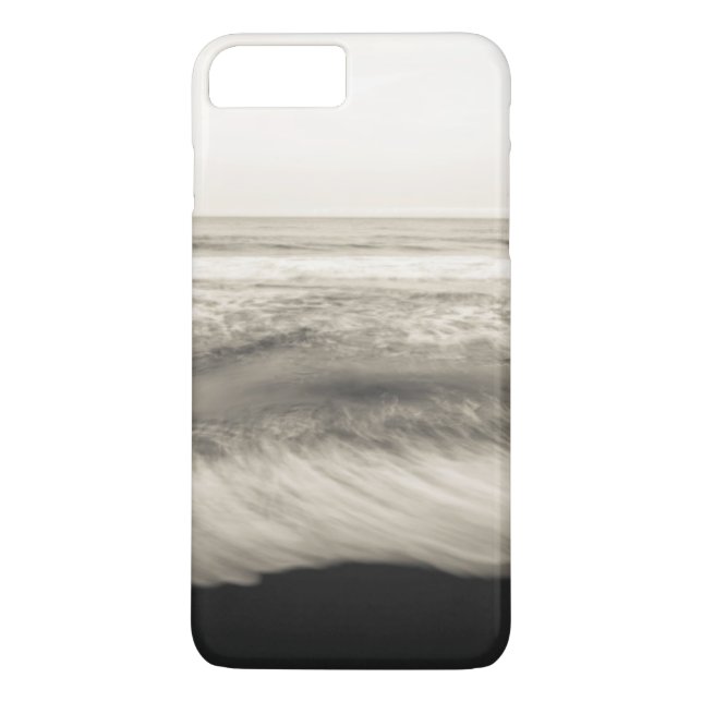 Funda De Case-Mate Para iPhone Paisaje marino B&W, Hawái (Reverso)