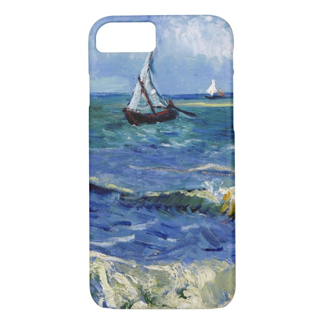 Funda De Case-Mate Para iPhone Paisaje marino de Gogh cerca del (Reverso)