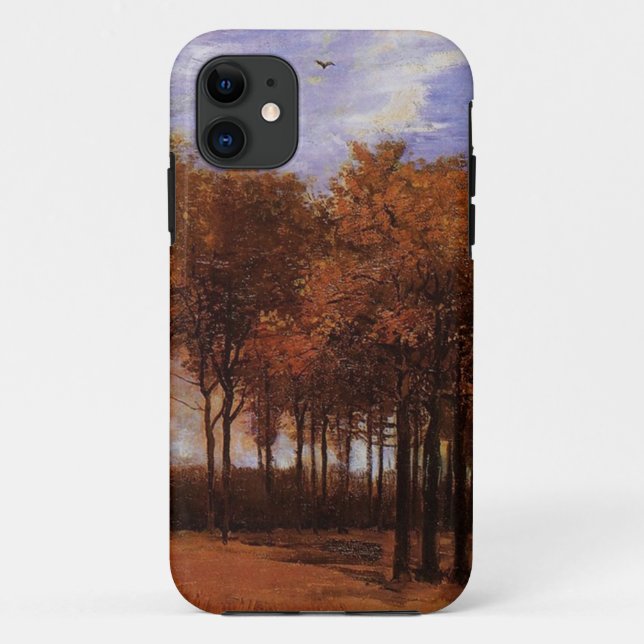 Funda De Case-Mate Para iPhone Paisaje otoñal de Van Gogh. (Reverso)