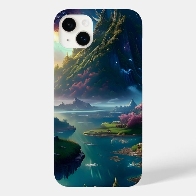 Funda De Case-Mate Para iPhone Paisaje pintoresco Cuatro (Reverso )