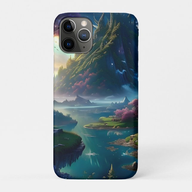 Funda De Case-Mate Para iPhone Paisaje pintoresco Cuatro (Reverso)
