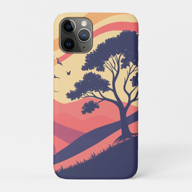 Funda De Case-Mate Para iPhone Paisaje Serene Sunset (Reverso)