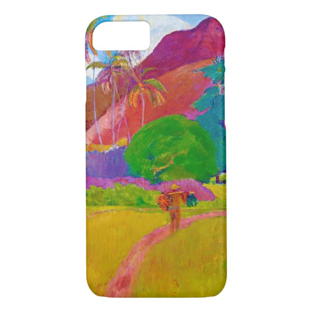 Funda De Case-Mate Para iPhone Paisaje tahitiano, Gauguin (Reverso)