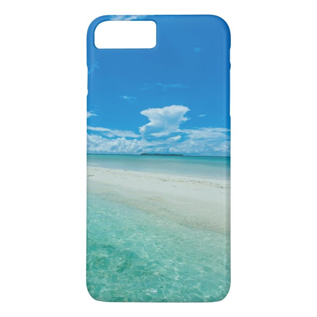 Funda De Case-Mate Para iPhone Paisaje tropical azul, Palau (Reverso)