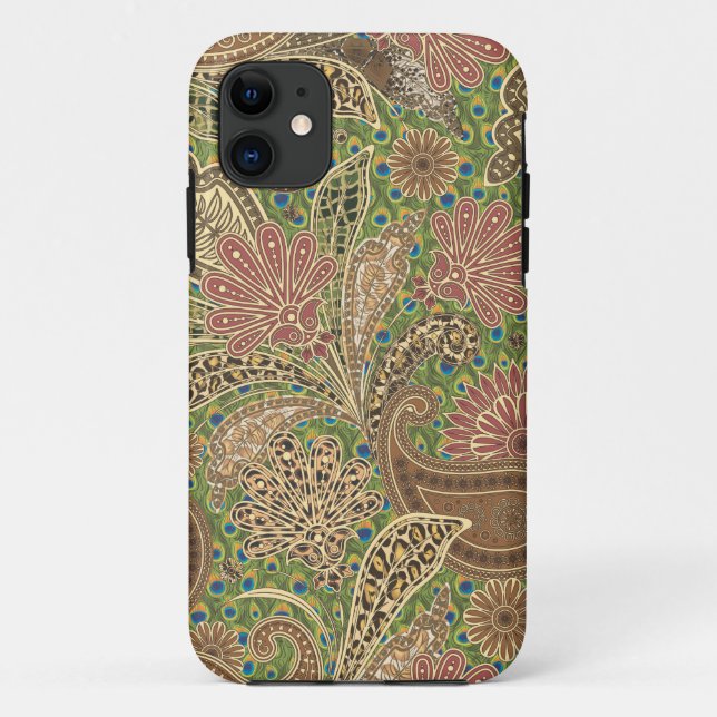 Funda De Case-Mate Para iPhone Paisley Animal Print (Reverso)
