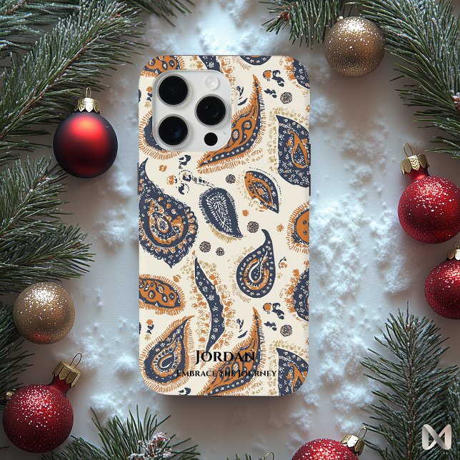 Funda De Case-Mate Para iPhone Paisley Elegance - Fusión Artística Global Flair (Subido por el creador)