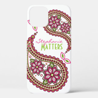 title_seo2 Paisley Funky Rosa Verde Personalizado